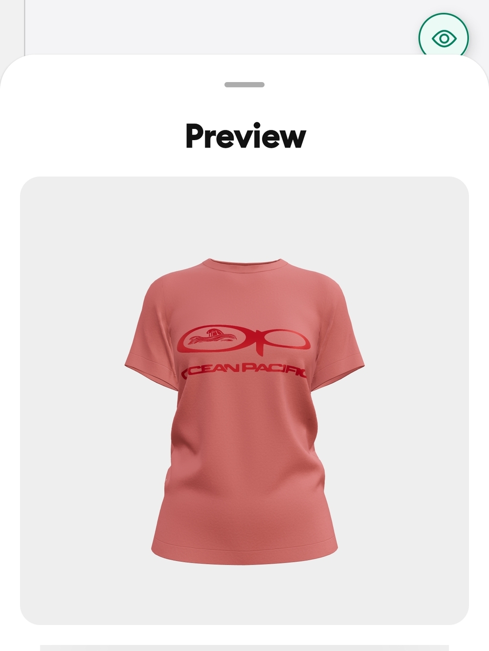 OP Coral-Pink Logo Tee for Kids